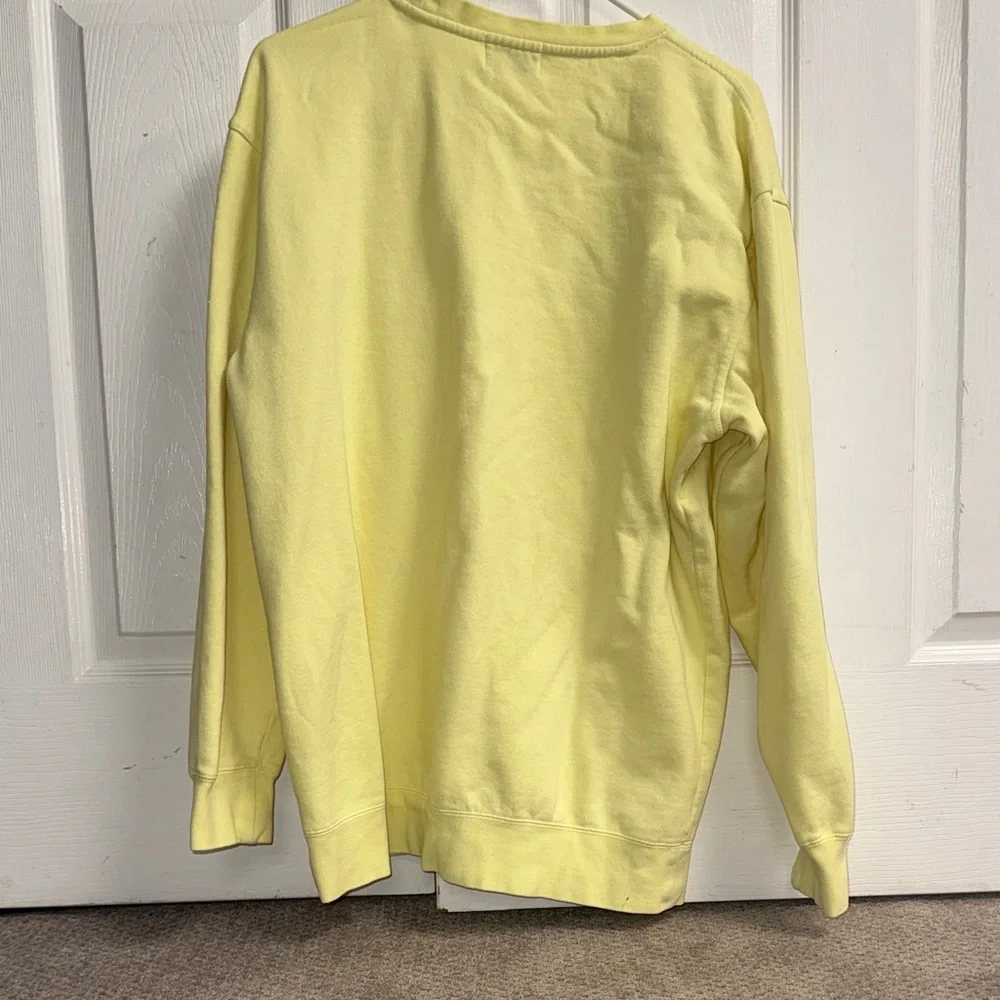 Hazel Light Yellow Crewneck Sweatshirt - Picture 3 of 3